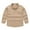 Khaki, variant on Kids Toddler Girls Boys Dress Shirts Long Sleeve Shirts Classic Collared Casual Solid Color Spring Autumn Shirts