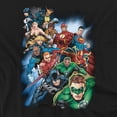 thumbnail image 2 of JLA T-Shirt Heroes Unite Unisex Graphic Tee For Men & Women Black&nbsp;, 2 of 7