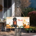 thumbnail image 3 of Happy Thanksgiving Newfoundland with Turkey Pumpkins Autumn Vibes Landscape Wood Sign Newfie Dog Lover Gifts Hanging Wall Home Decor - 12018, 3 of 5