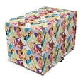 thumbnail image 1 of Mountain Dog Crate Cover, Cartoonish Style Adventure Nature Themed Pattern with Colorful Abstract Peaks, Easy to Use Pet Kennel Cover Small Dogs Puppies Kittens, 7 Sizes, Multicolor, by Ambesonne, 1 of 6