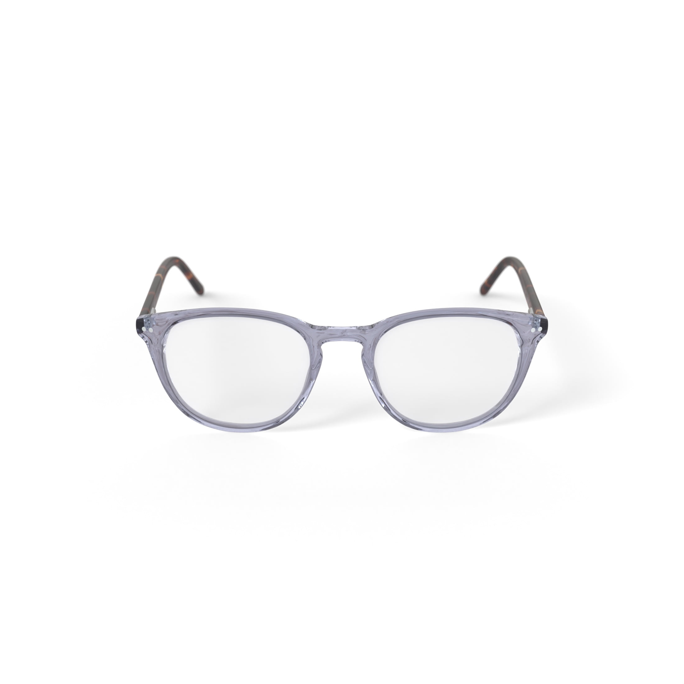 M America Men's Blake Round Prescription Eyeglasses with Case