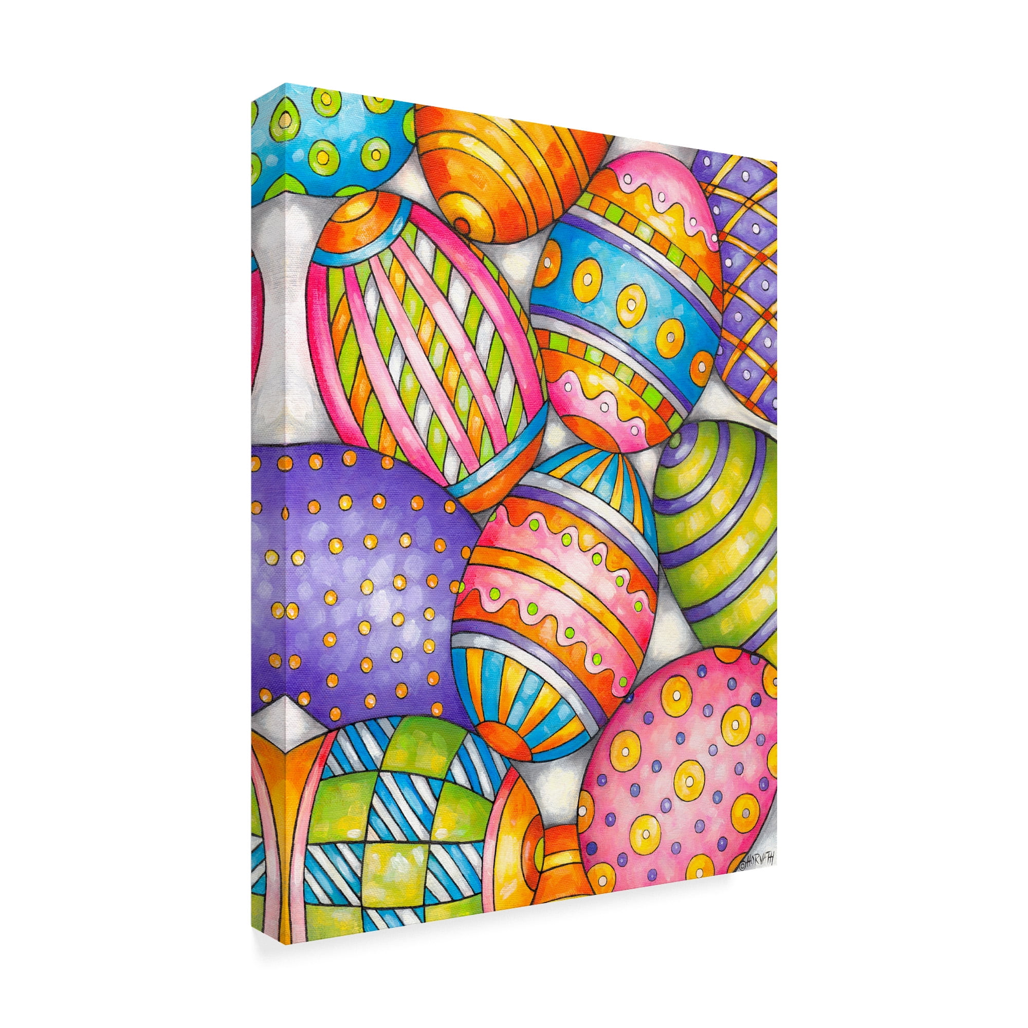 Trademark Fine Art 'Easter Egg Pattern' Canvas Art by Cathy Horvath-Buchanan