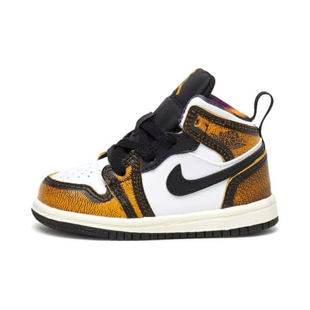 

Toddler s Jordan 1 Mid SE Wear Away Black/Taxi-White-Sail (DQ8420 071) - 3