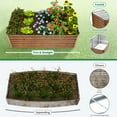 thumbnail image 4 of SEJOV 6x3x2ft Raised Garden Bed Kit, Galvanized Planter Raised Garden Boxes Outdoor, Deep Root Raised Planter w/Anti Cutting Strip, Large Metal Raised Garden Bed for Vegetables Flowers Herbs, Brown, 4 of 18