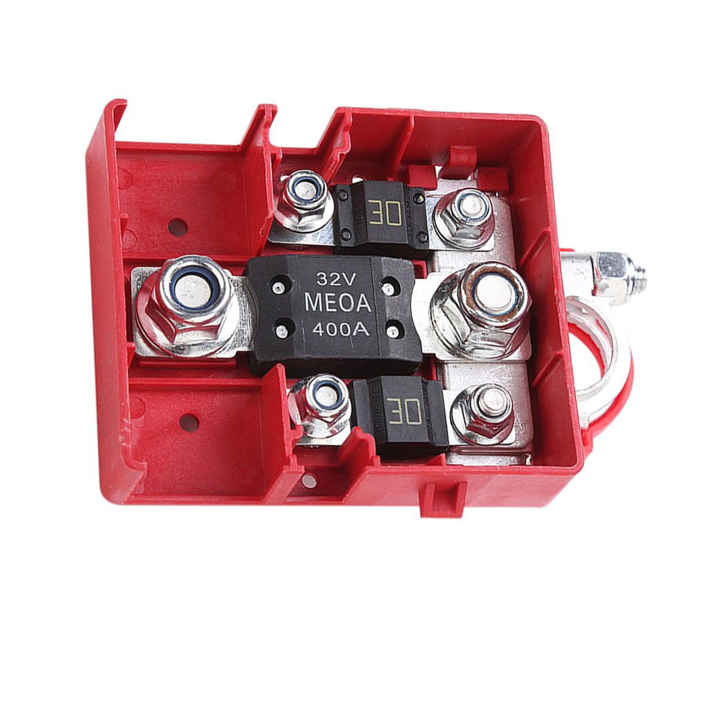 Aramox Positive Battery terminal Car Caravan 32V 400A Quick Release Fused Battery Distribution Terminals Clamps Connector