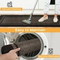 thumbnail image 6 of Kitchen Rugs Set, Non-Slip Machine Washable Kitchen Runner Rugs Floor Mats, Absorbent Comfort Standing Mat for Kitchen, Sink and Hallway, Rolled Packaging, Grayish Brown & Coffee, 6 of 14