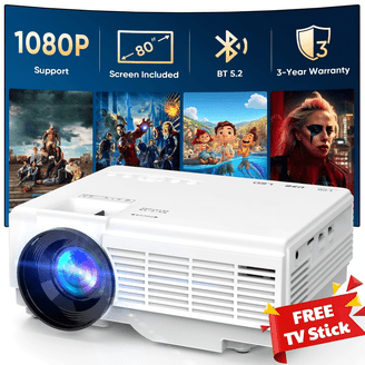 APEMAN VP300 Android Mini Projector, Built-in Video, Blu-Ray, AV