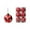 Red, variant on Christmas Balls – Red and White Polka Dot Plastic Hanging Ornaments for Tree Wreath Holiday Wedding Party Decor
