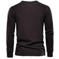 thumbnail image 4 of XINSDOAKK T-Shirts for Man Mens Cotton Three Button Long Sleeve Henley Shirt (Dark Gray,M), 4 of 7