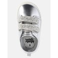 thumbnail image 4 of Wonder Nation Baby and Toddler Girls Two Strap Bump Toe Sneakers, 4 of 6