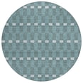 thumbnail image 2 of Addison Rugs Chantille Indoor/Outdoor Transitional Geometric Teal Machine Washable Round Rug, 8' x 8', 2 of 8