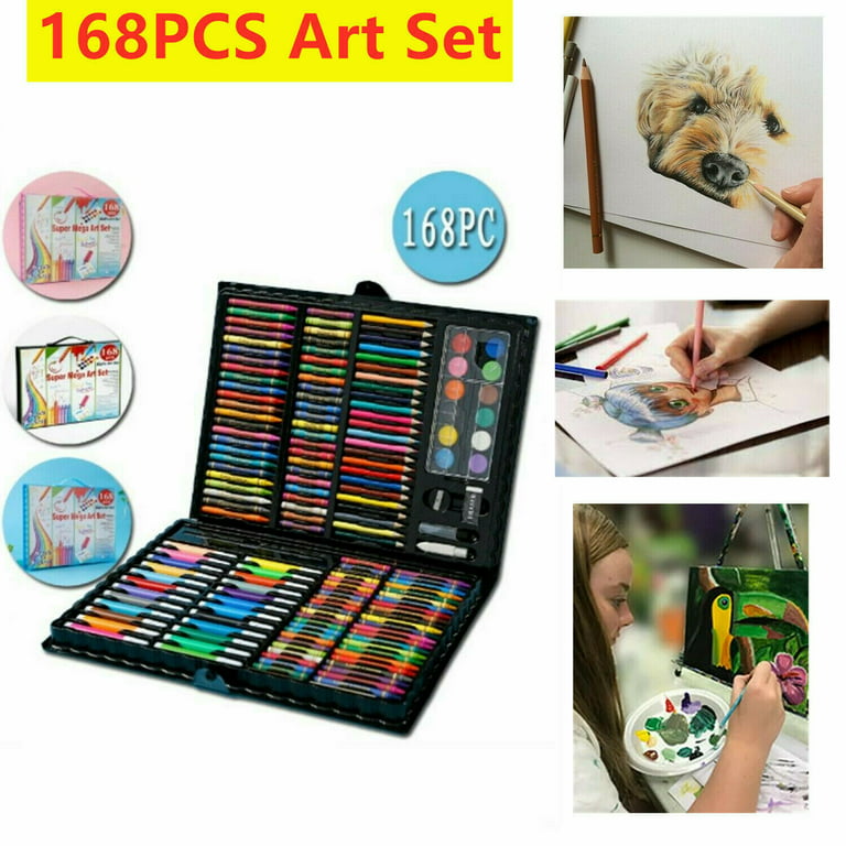 168 Piece Art Set,Painting & Drawing Supplies Kit with Portable