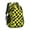 Yellow and Black, variant on Blue and Black Checkered Pattern Backpack for School, Cute School Bag with Adjustable Shoulder Straps and Padded Back, 16.9"x12.6"x5.9"
