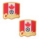 thumbnail image 1 of Parche termoadhesivo Levviye de 2 piezas para la Copa Mundial de Fútbol 2026 de Canadá, 1 of 5