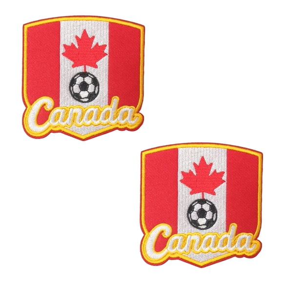 Parche termoadhesivo Levviye de 2 piezas para la Copa Mundial de Fútbol 2026 de Canadá