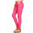 thumbnail image 2 of Women's Cotton Blend Full Length Jeggings Stretchy Skinny Pants Jeans Leggings, 2 of 3