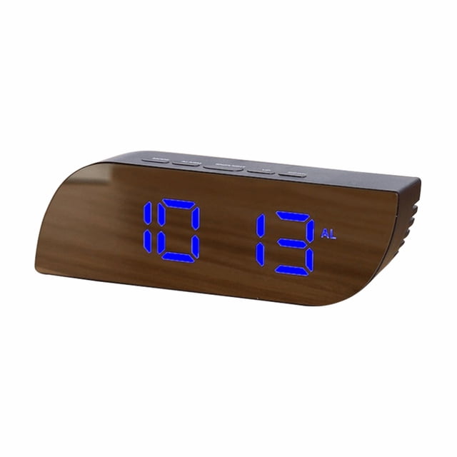 Lolmot Digital Clock Large Display, LED Alarm Electric Clocks Surface For Makeup With Diming Mode