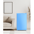thumbnail image 3 of Upstreman Mini Fridge with Freezer, 3.2 Cu.Ft Small Refrigerator Single Door Compact Refrigerator for Dorm Office, Adjustable Thermostat, Low Noise, BR321 Blue, 3 of 11