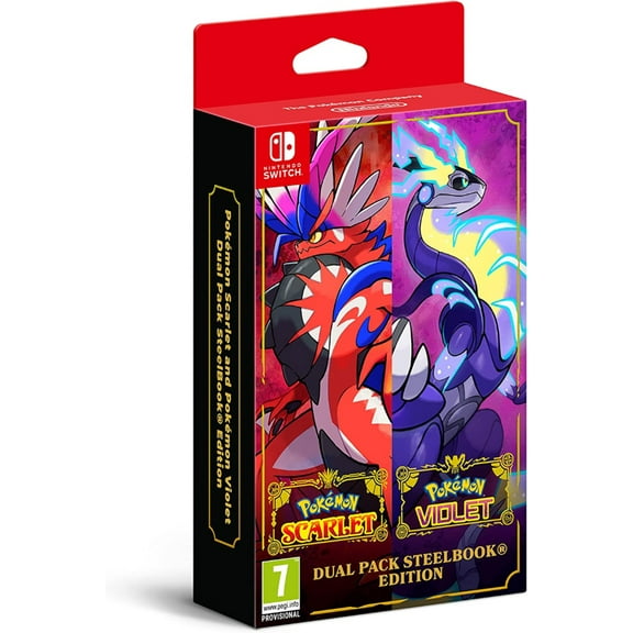 Pokemon: Scarlet and Violet Dual Pack SteelBook Edition - Nintendo Switch