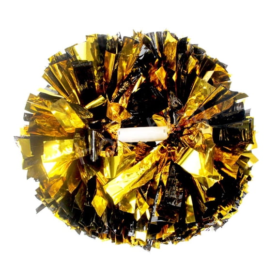 Minzimin 2 Pom Poms Cheerleading with Baton Handle Cheerleader Pompoms for Cheering Sports Games Dancing Party Team Spirit