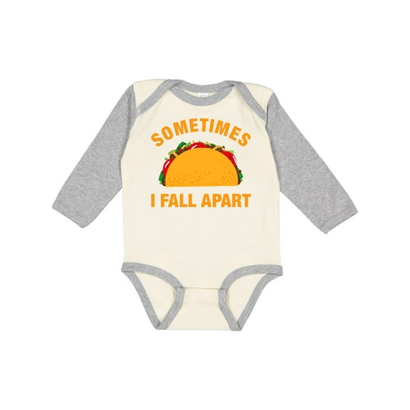 Inktastic Tacos Fall Apart Boys or Girls Long Sleeve Baby Bodysuit