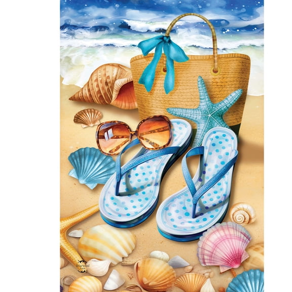 Briarwood Lane Summer House Flag 40x28 For Outdoor Welcome To the Beach For Summer House Flag