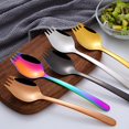 thumbnail image 2 of 304 Stainless Steel Thicken Spoon Creative 2-in-1 Fork Spoon Kitchen Gadget, 2 of 5