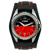 Men's Water Resistant Sports Watch, Black and Red Dial
