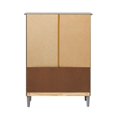 thumbnail image 4 of Commode Moderne à 4 Tiroirs en Bois Massif - Gris, 4 of 5
