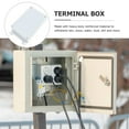 thumbnail image 3 of FENGGUIQU 1Ud Caja De Conexión Eléctrica Resistente Al Agua Con Material Reforzado Para Exterior, 3 of 8