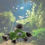 Aquarium Resin Cave Moss Tree Decoration Betta House Fish for Accessories for Hermit Crabs Shrimp Guppy