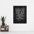 thumbnail image 2 of Slate Quote Rumi Rain Grows Flowers Not Thunder Extra Large XL Wall Art Poster Print, 2 of 3