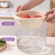 thumbnail image 4 of Cesta organizadora de cocina blanca de 6 pulgadas, escurridor de plástico alimentario, contenedor de almacenamiento ahorrador de espacio para verduras y utensilios, uso multiusos resistente y fácil de, 4 of 6