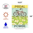 thumbnail image 2 of Toland Home Garden Pedal Power Flower Bicycle Flag Double Sided 12x18 Inch, 2 of 5