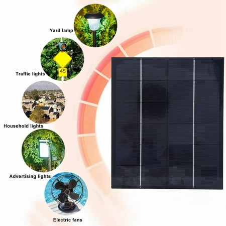 

LYUMO 6W 6V Monocrystalline Silicon Solar Panel Outdoor for DIY Battery Charger Power Supply Portable Solar Charger Monocrystalline Silicon Solar Panel
