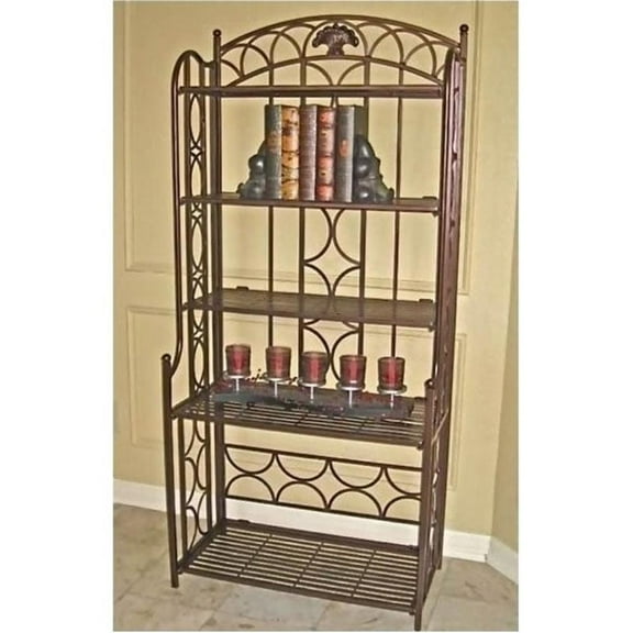 Bowery Hill Iron Baker's Rack in Bronze