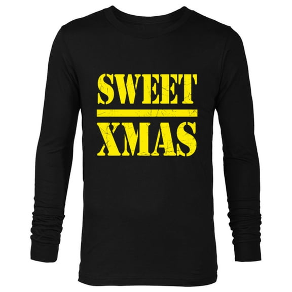 Marvel Luke Cage Sweet Xmas - Long Sleeve T-Shirt for Men - Customized-Black