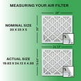 thumbnail image 2 of FilterBuy 20x25x5 Air Filter (2-Pack, MERV 13), Replacement HVAC AC Furnace Filters for Trion Air Bear, Air Kontrol, Generalaire, Payne, Skuttle, and Ultravision (Actual Size: 19.63" x 24.13" x 4.88"), 2 of 5