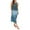 Blue, variant on WTXUE Cotton Linen Sleeveless Slit Gradient Tie Dye Long Dress Relaxed Fit Dresses (Women's) Size 18