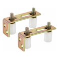 thumbnail image 1 of 2pcs Sliding Gate Guide Roller with L Post Bracket, Nylon Adjustable Two Roller Gate Mounting Bracket for Sliding Rolling Gates Maximum Capacity 2-5/16, p, 1 of 4