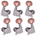 thumbnail image 1 of Tuning Keys Pegs Replace Part Concave Button Durable for Electric Guitar 3 right 3 right 3 left, 1 of 8