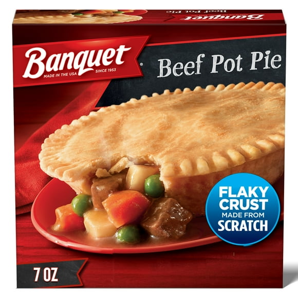 Banquet Beef Pot Pie Frozen Meal, 7 oz (Frozen)