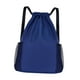 thumbnail image 3 of Mochila con cordón, bolsa de viaje grande, bolsa de gimnasio para baloncesto, mochilero al aire libre Azul, 3 of 9