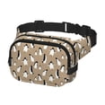 thumbnail image 2 of Fotbe Lovely Penguin Cangurera Cuadrada con Estampado de Doble Capa, Bolsa de Cintura Ajustable Mini para Hombres y Mujeres, 2 of 9