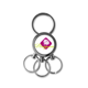 thumbnail image 1 of La Rosa del amor Llavero de metal de acero inoxidable Llavero Anillo de cadena Llavero, 1 of 3