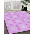 thumbnail image 3 of Ahgly Company Machine Washable Indoor Rectangle Transitional Heliotrope Purple Area Rugs, 7' x 10', 3 of 7