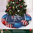 thumbnail image 6 of FMSHPON American Flag Tree Skirt Independence Day Xmas Christmas Tree Skirt Stand Mat for Holiday Party Decoration Indoor Outdoor 36 inches, 6 of 6