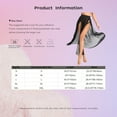 thumbnail image 5 of Yartina Woman's See-through Chiffon Long Wrap Skirt Side Slit Maxi Dress Bikini Swimsuit Cover Up Black L, 5 of 5