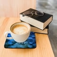 thumbnail image 6 of 3drose, Light and Love Hanukkah Season with Menorah and Blue Bokeh, Set of 4 Coasters - Cork, 6 of 6