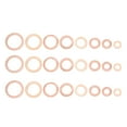 thumbnail image 1 of LAFGUR Rondelles en Cuivre Rouge, 120 Pcs Rondelles en Cuivre Rouge Professionnel Joint Métallique Kit de Pièces de Fixation, Ensemble de Joints, 1 of 8